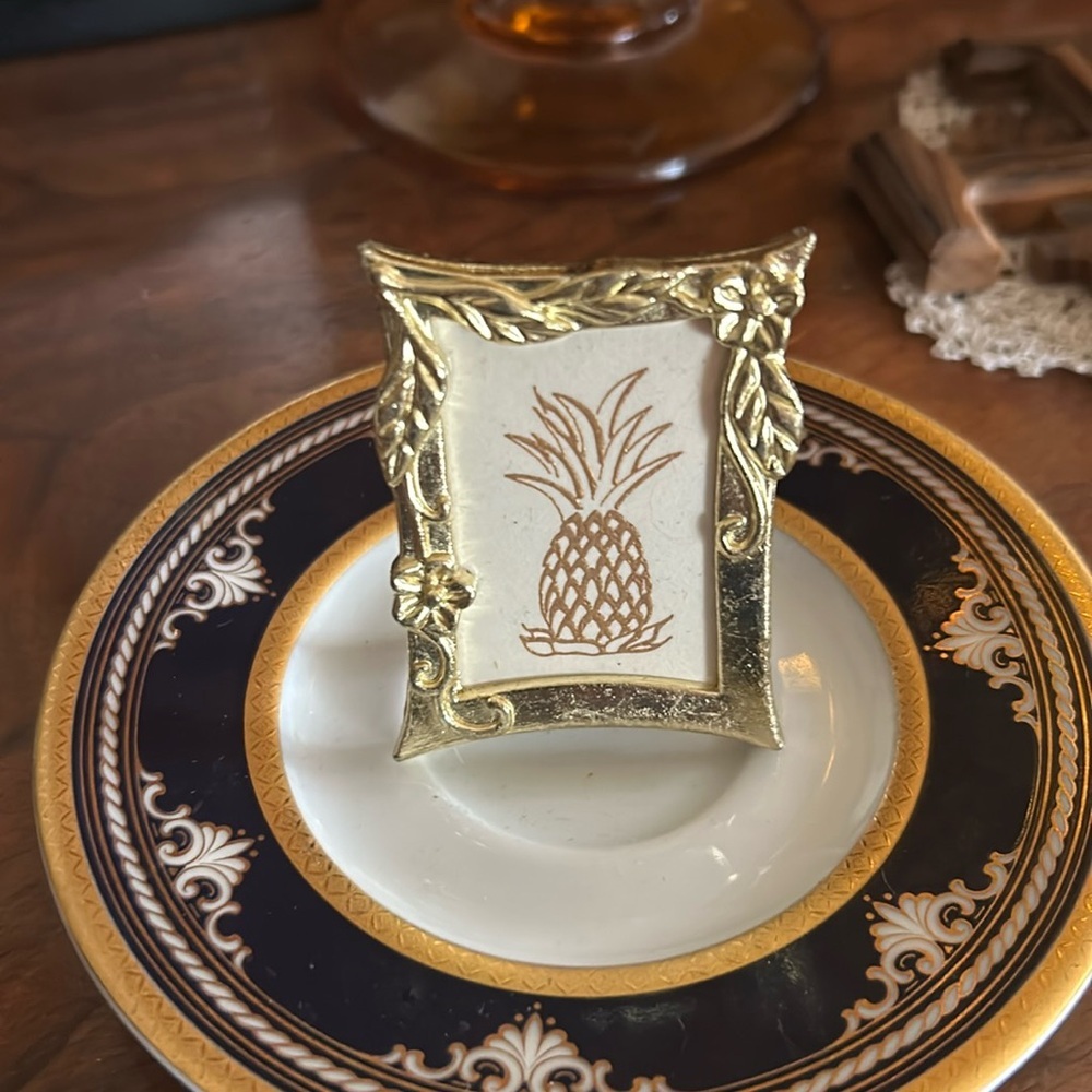 Vintage Framed Pineapple Picture